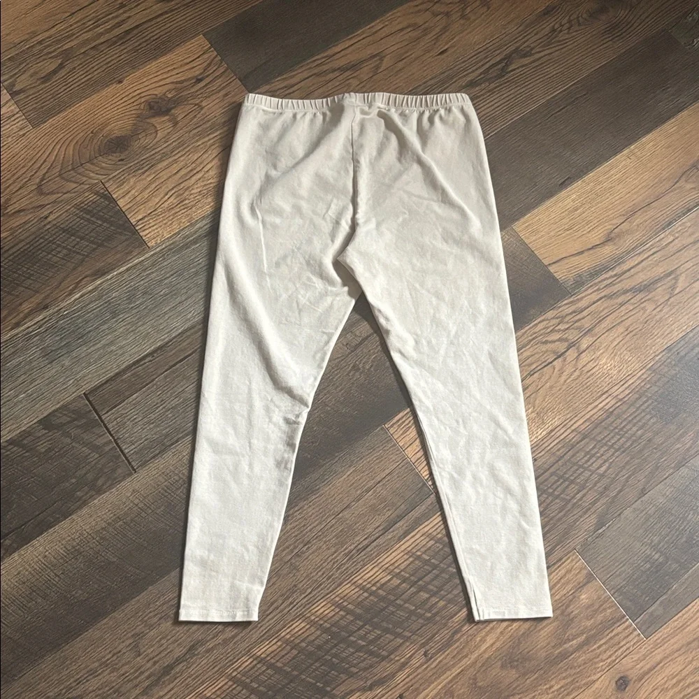 SKIMS Outdoor Leggings Cotton Blend Bone Color Size 3X NWT